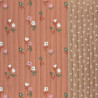 Printed Quilted Double Gauze PIXFLO Ecru / Green